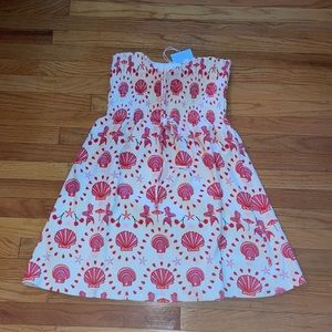 Hill house Sea creatures terry halter dress size medium